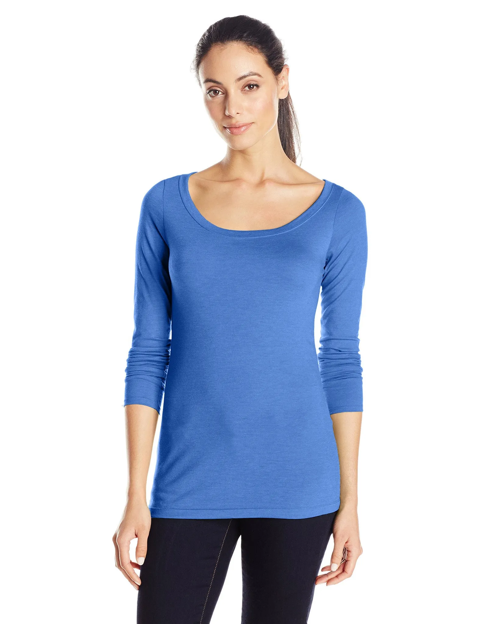 Clementine Women's Tri-Blend Long Sleeve Crew Neck Top