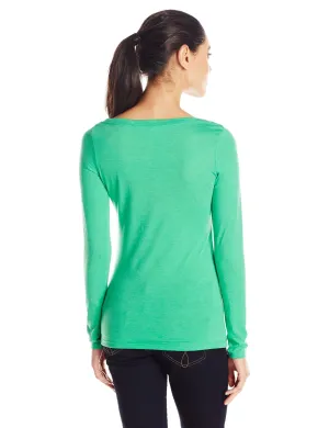 Clementine Women's Tri-Blend Long Sleeve Crew Neck Top