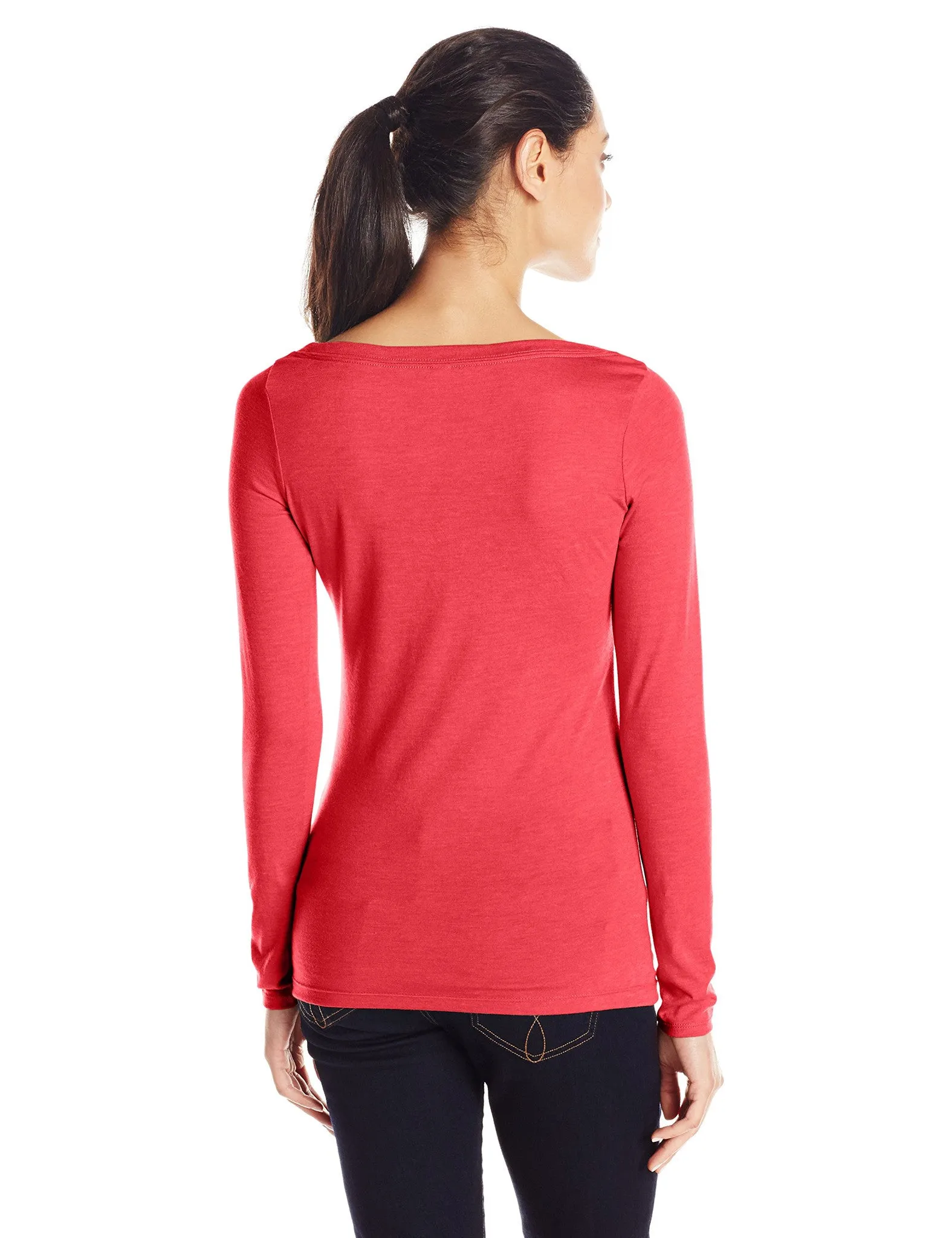 Clementine Women's Tri-Blend Long Sleeve Crew Neck Top
