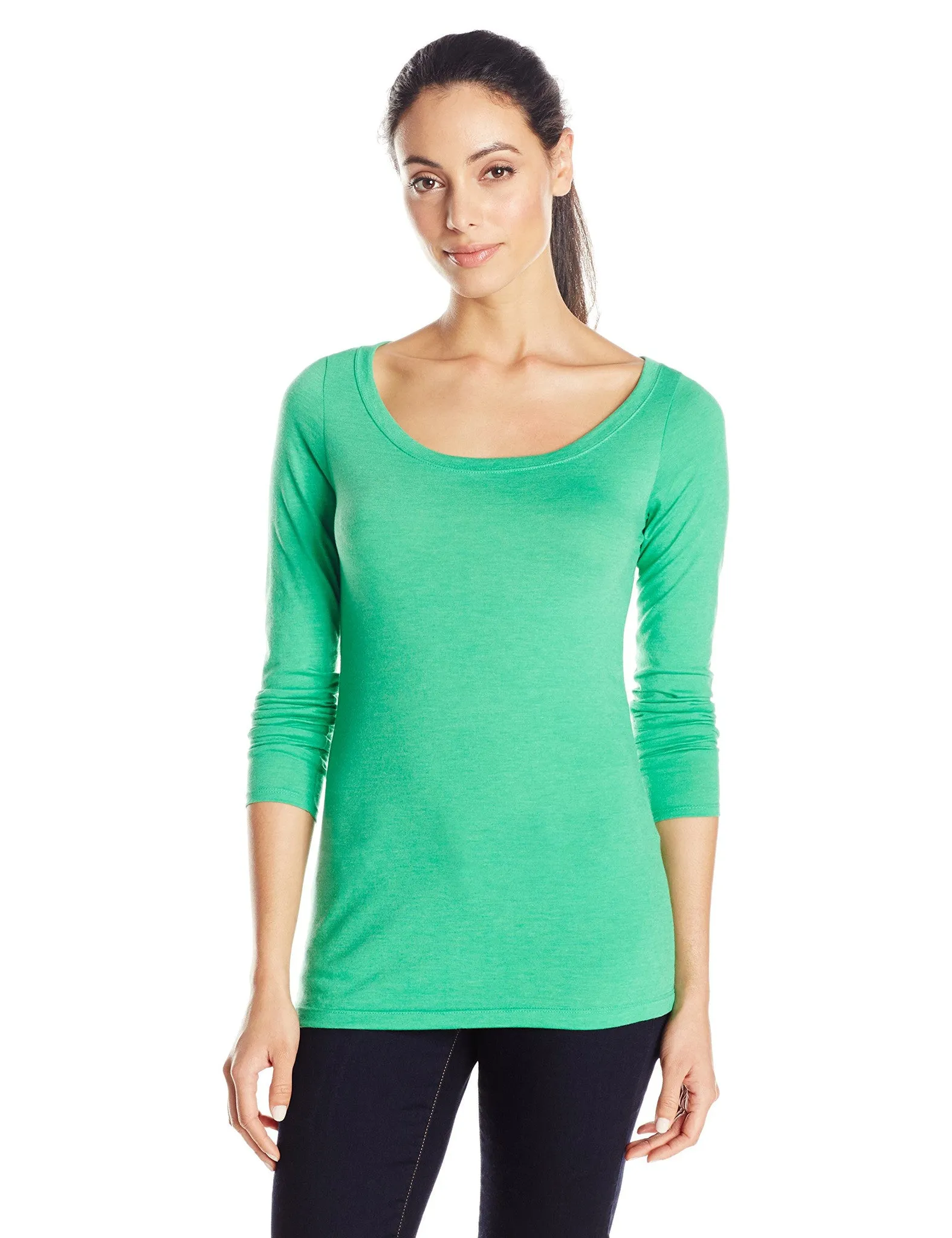Clementine Women's Tri-Blend Long Sleeve Crew Neck Top
