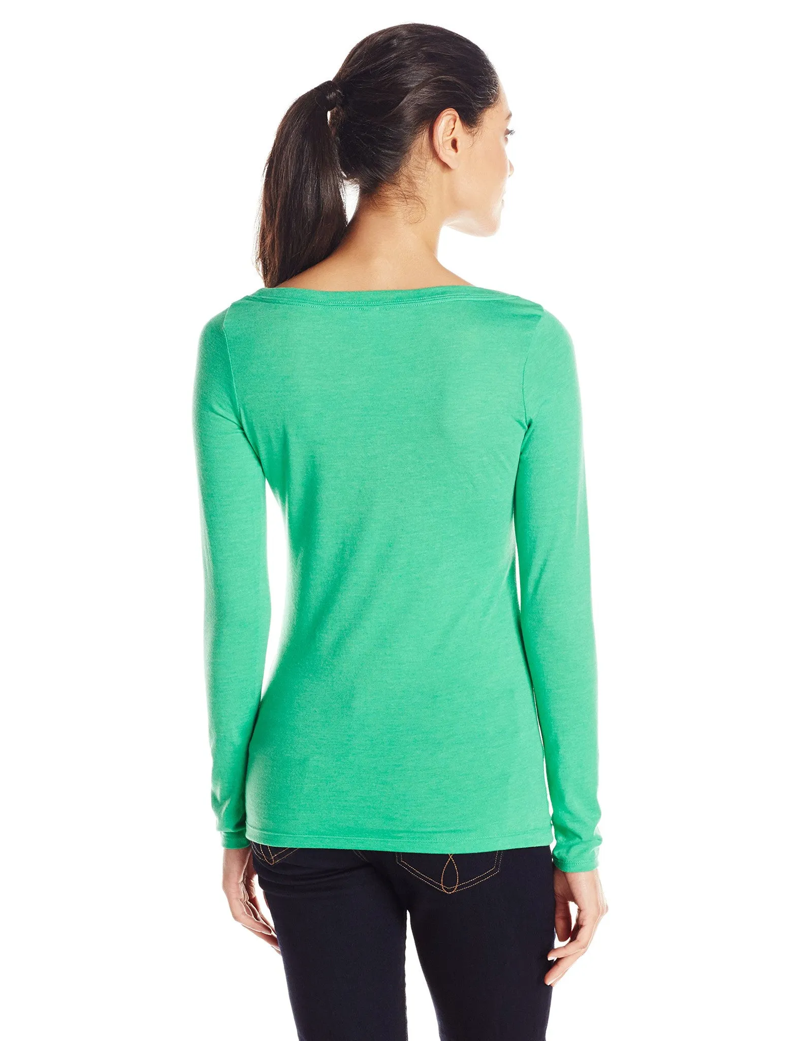 Clementine Women's Tri-Blend Long Sleeve Crew Neck Top