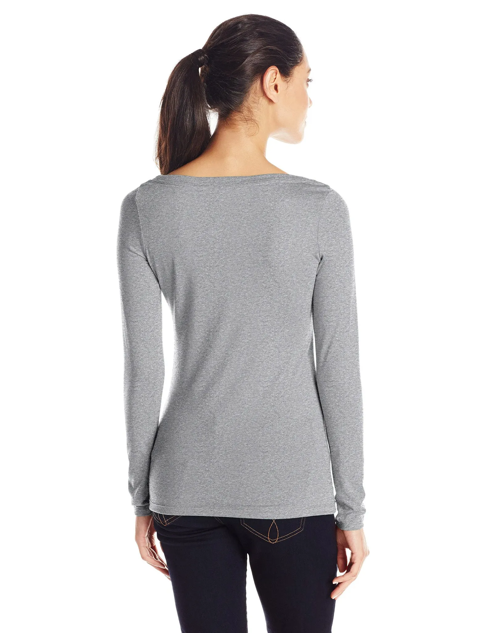 Clementine Women's Tri-Blend Long Sleeve Crew Neck Top