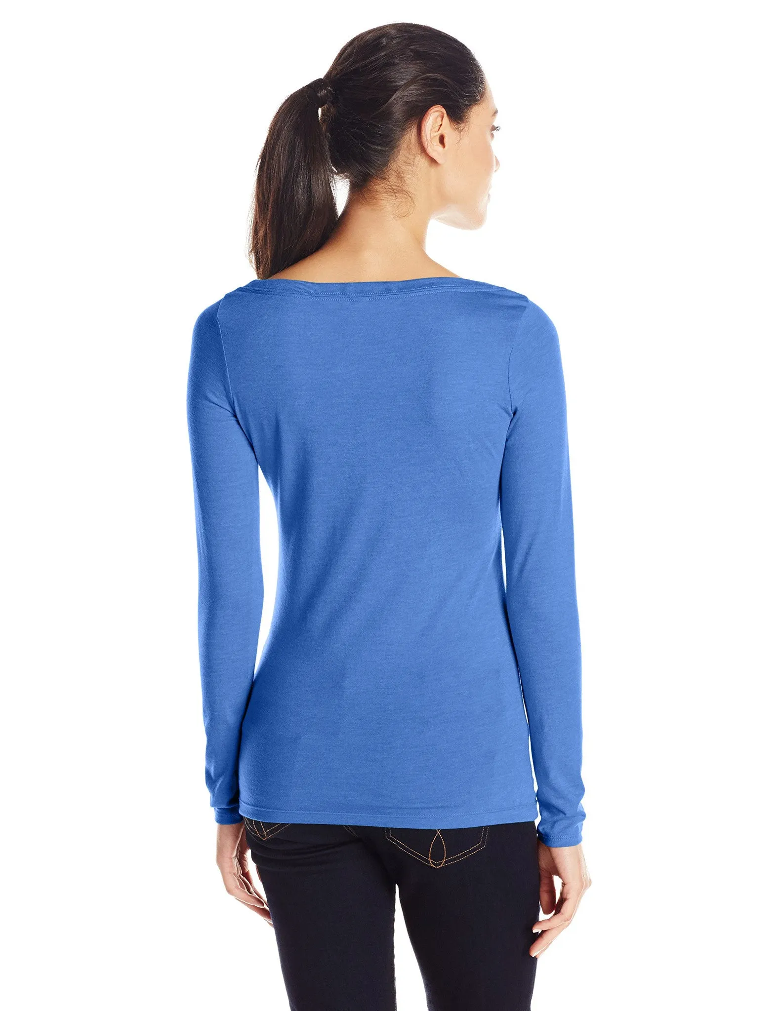 Clementine Women's Tri-Blend Long Sleeve Crew Neck Top