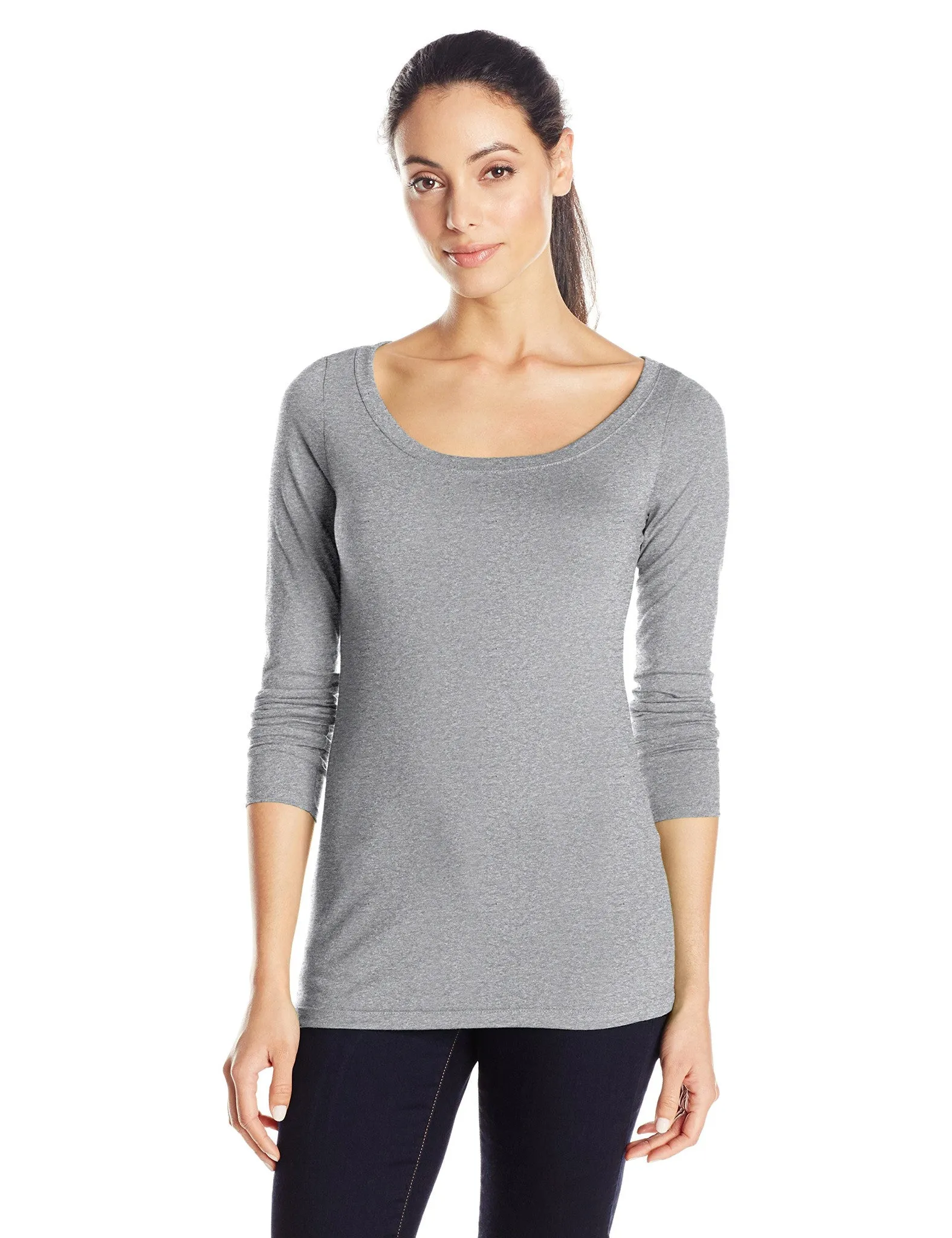 Clementine Women's Tri-Blend Long Sleeve Crew Neck Top