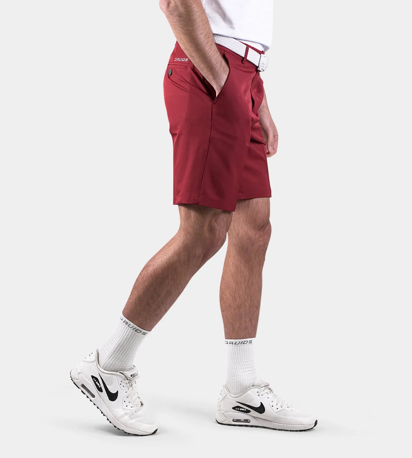 CLIMA GOLF SHORTS - BURGUNDY