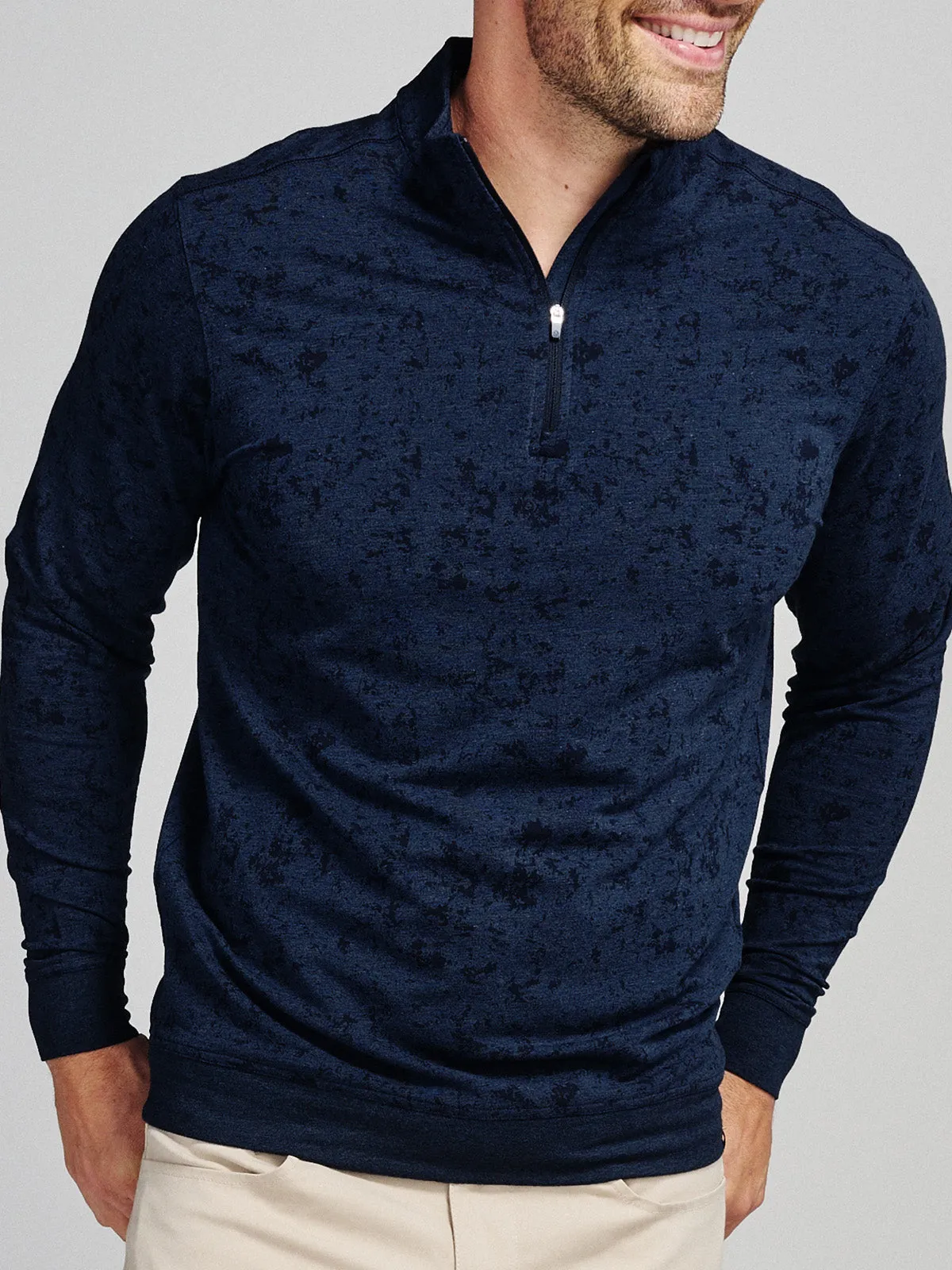 Cloud French Terry Print Quarter Zip