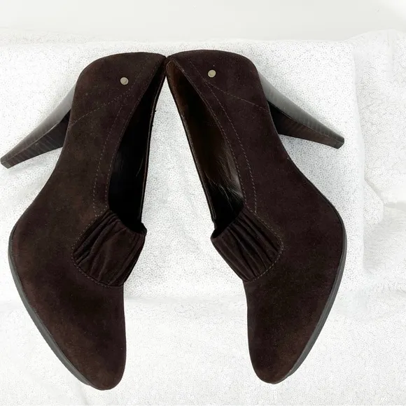 COACH Adra suede heeled Booties size 9