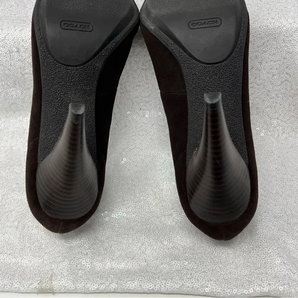 COACH Adra suede heeled Booties size 9