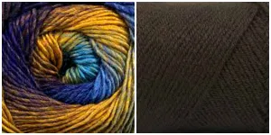 COFFEE   PEACOCK- Embossed Phoenix Vortex Shawl KIT