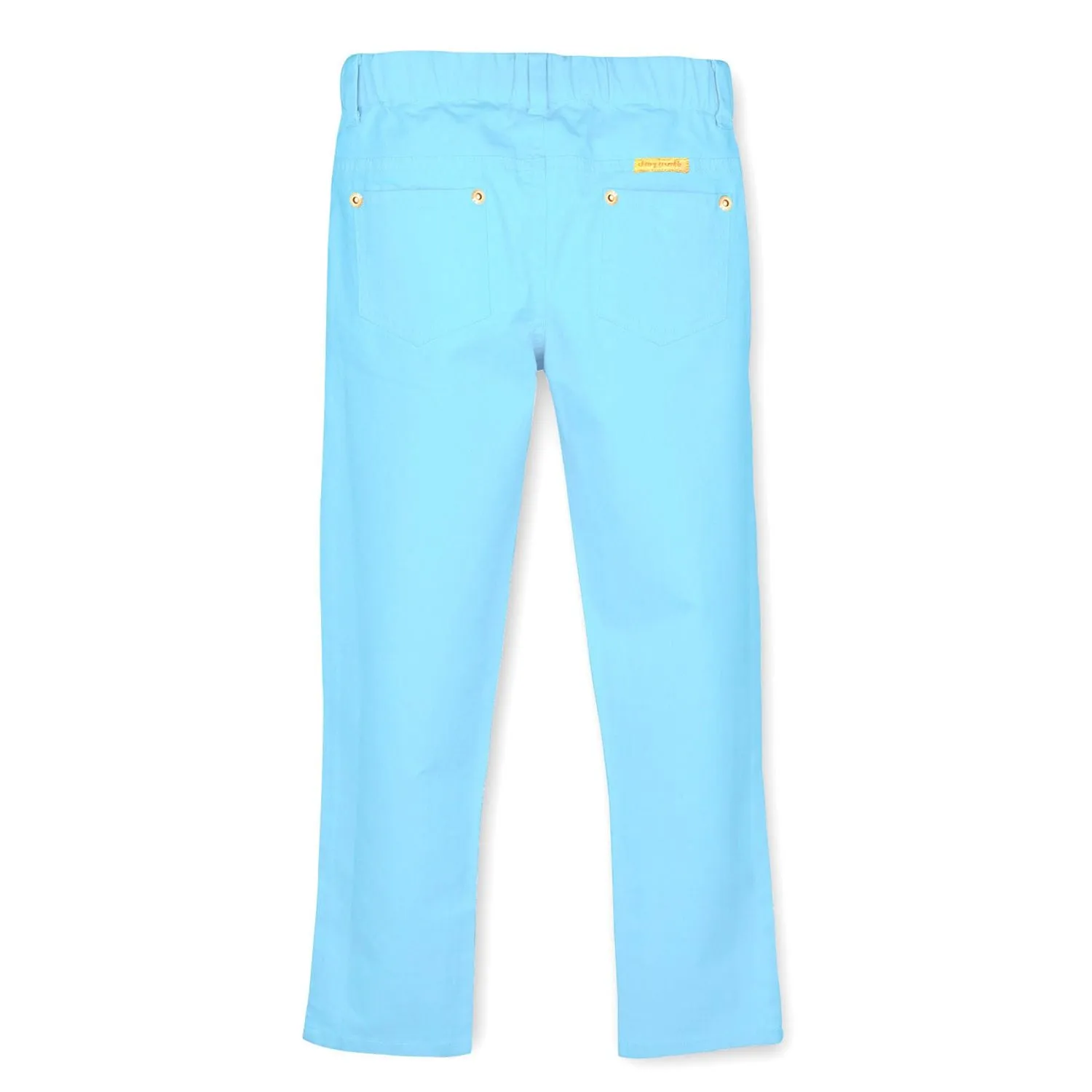 Cotton Twill Sky Blue Jeans