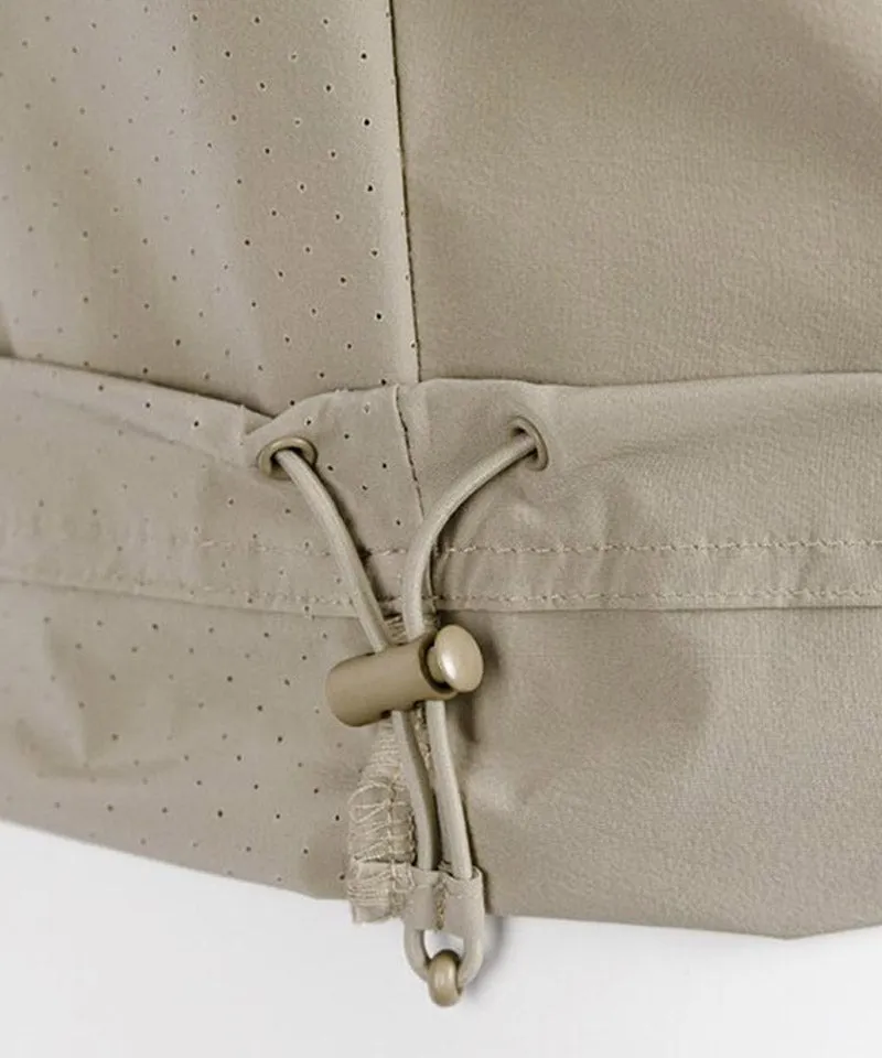 CREVE NINE: Men's Signature Graphic Anorak - Beige