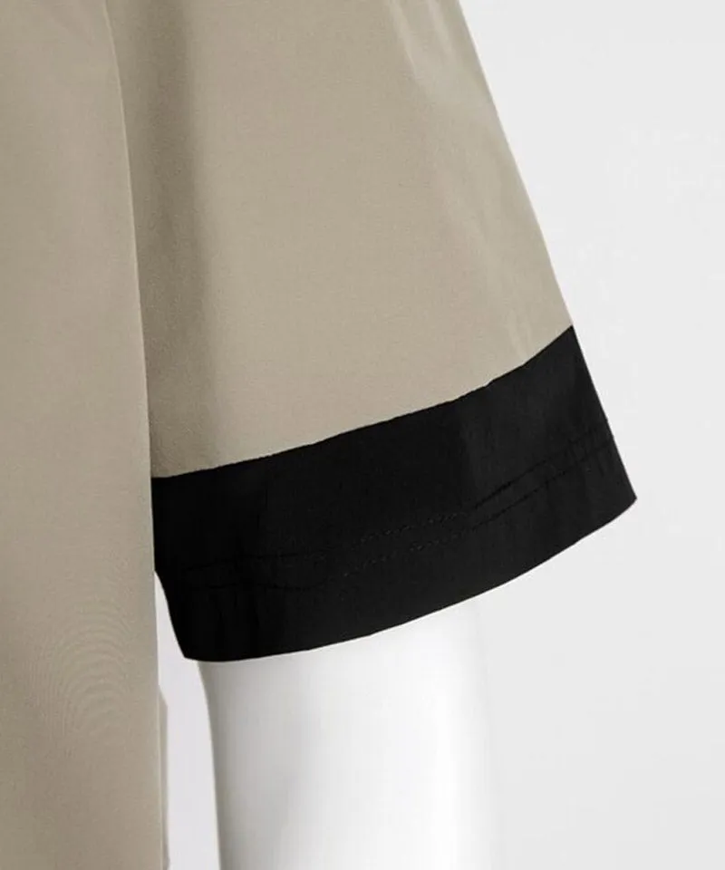 CREVE NINE: Men's Signature Graphic Anorak - Beige