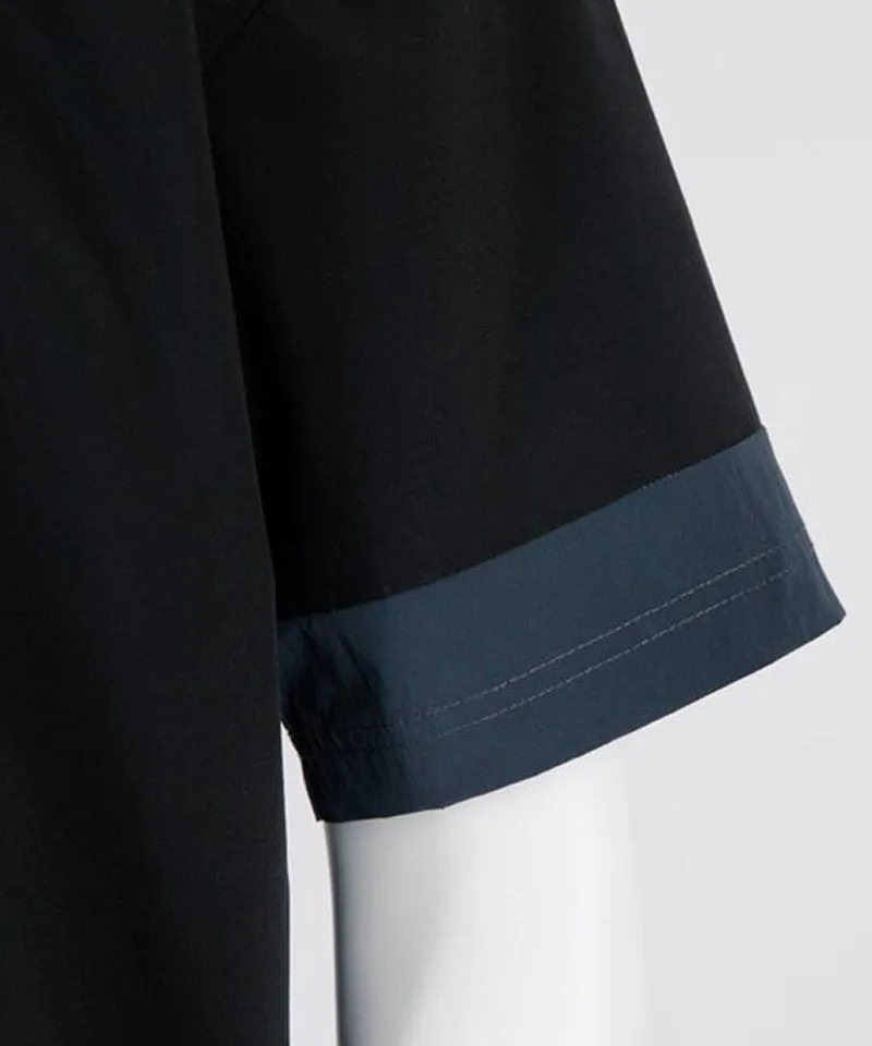 CREVE NINE: Men's Signature Graphic Anorak - Black