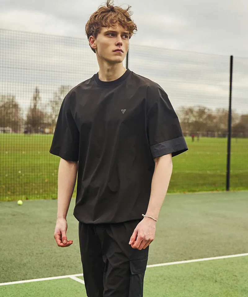 CREVE NINE: Men's Signature Graphic Anorak - Black