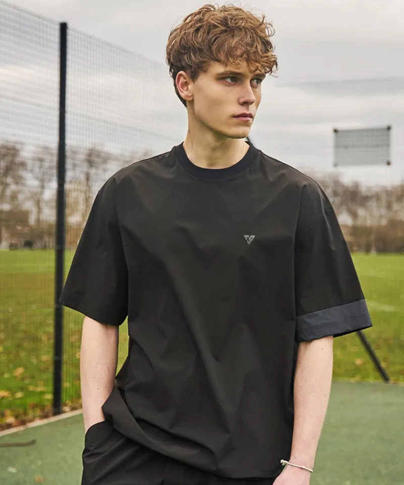 CREVE NINE: Men's Signature Graphic Anorak - Black