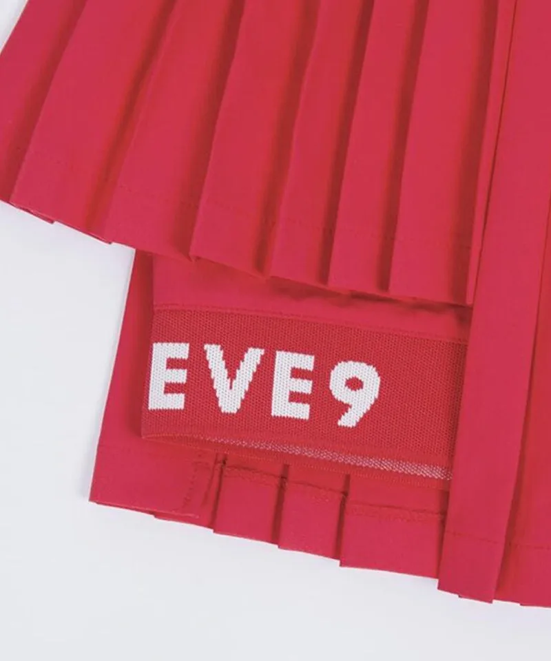 CREVE NINE: Two-Tone Ribbed Swing Pleats - Red