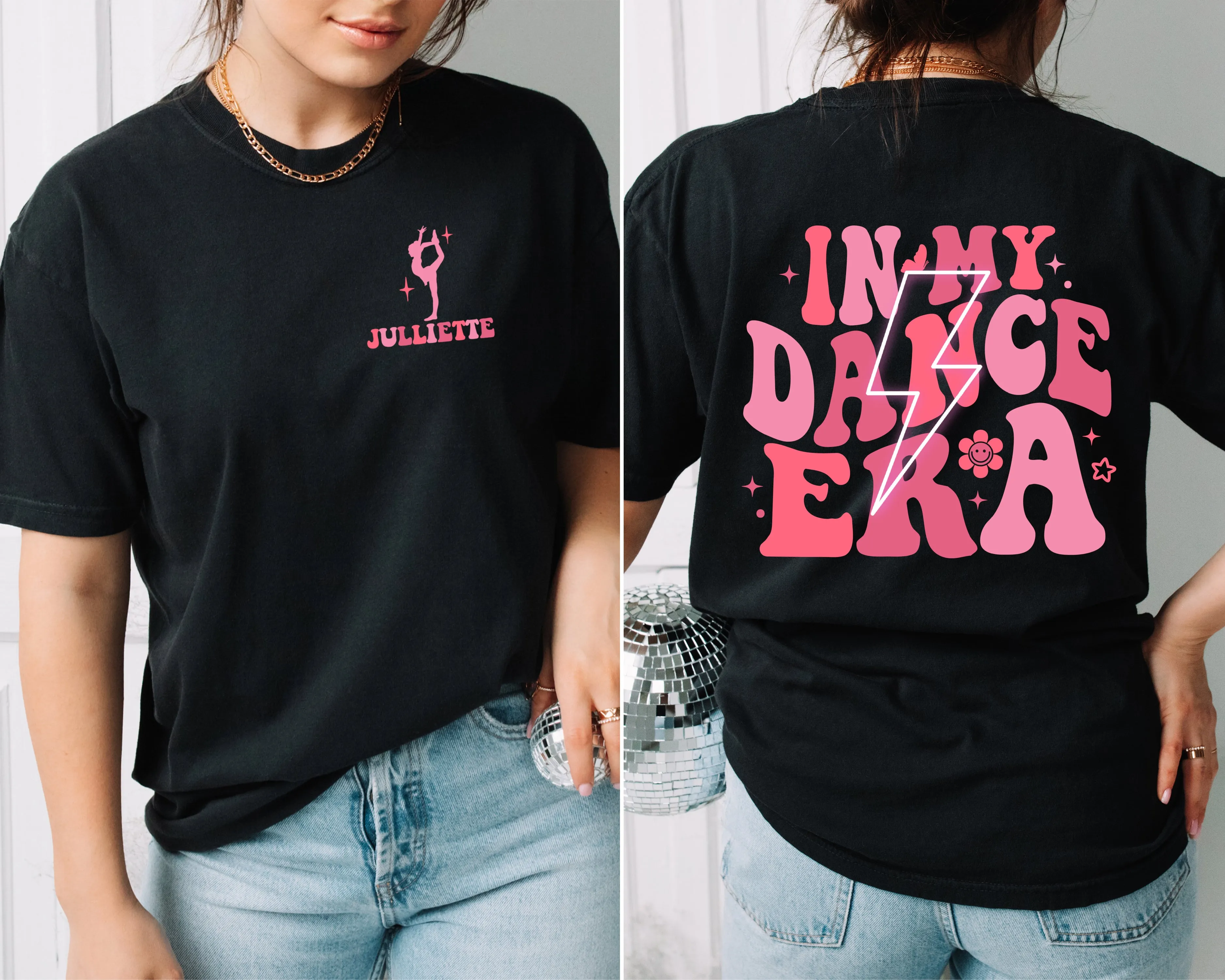 Custom Front Back In My Dance Era Shirt/ Comfort Colors or Bella Canvas