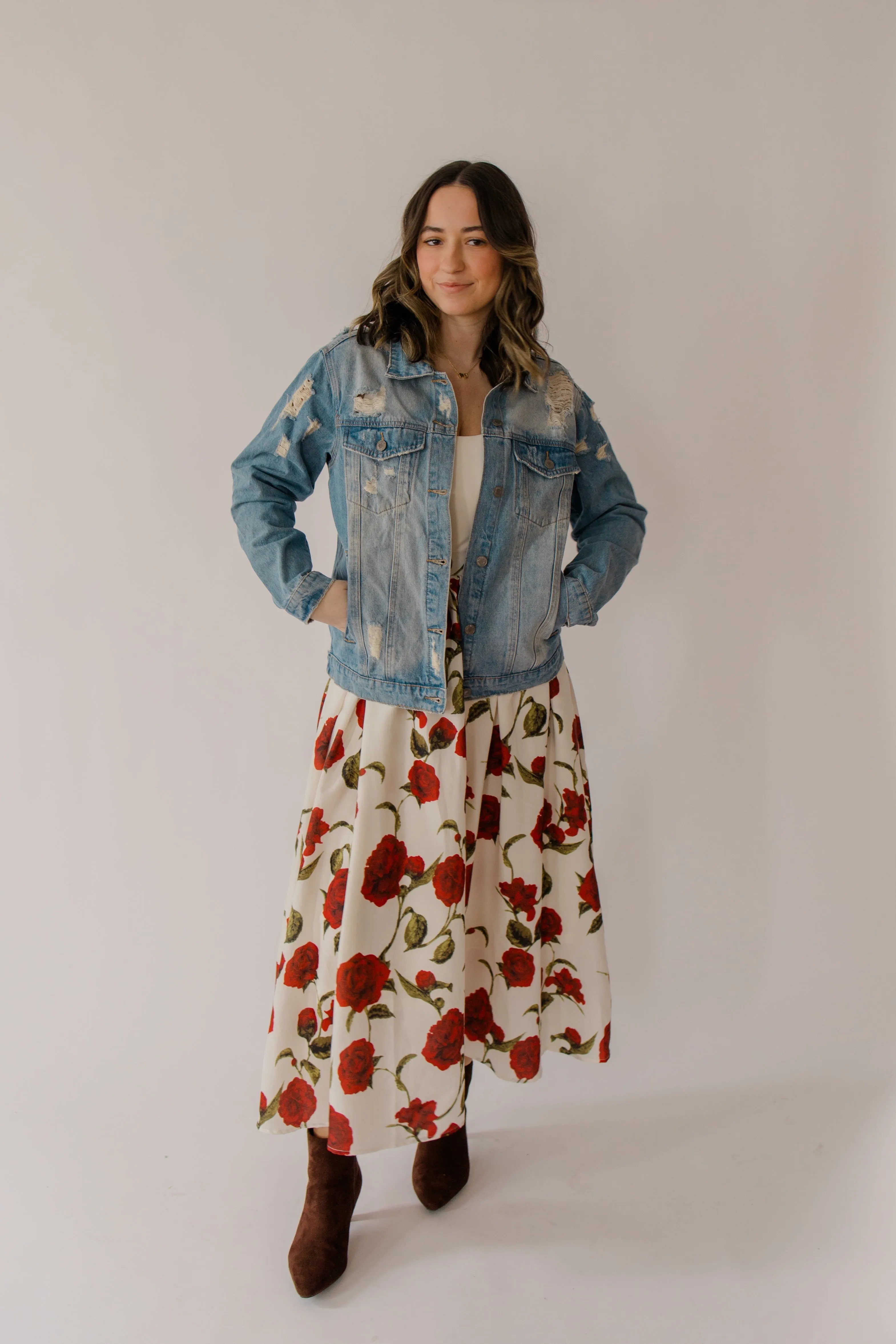 Daily Duty Distressed Denim Jacket