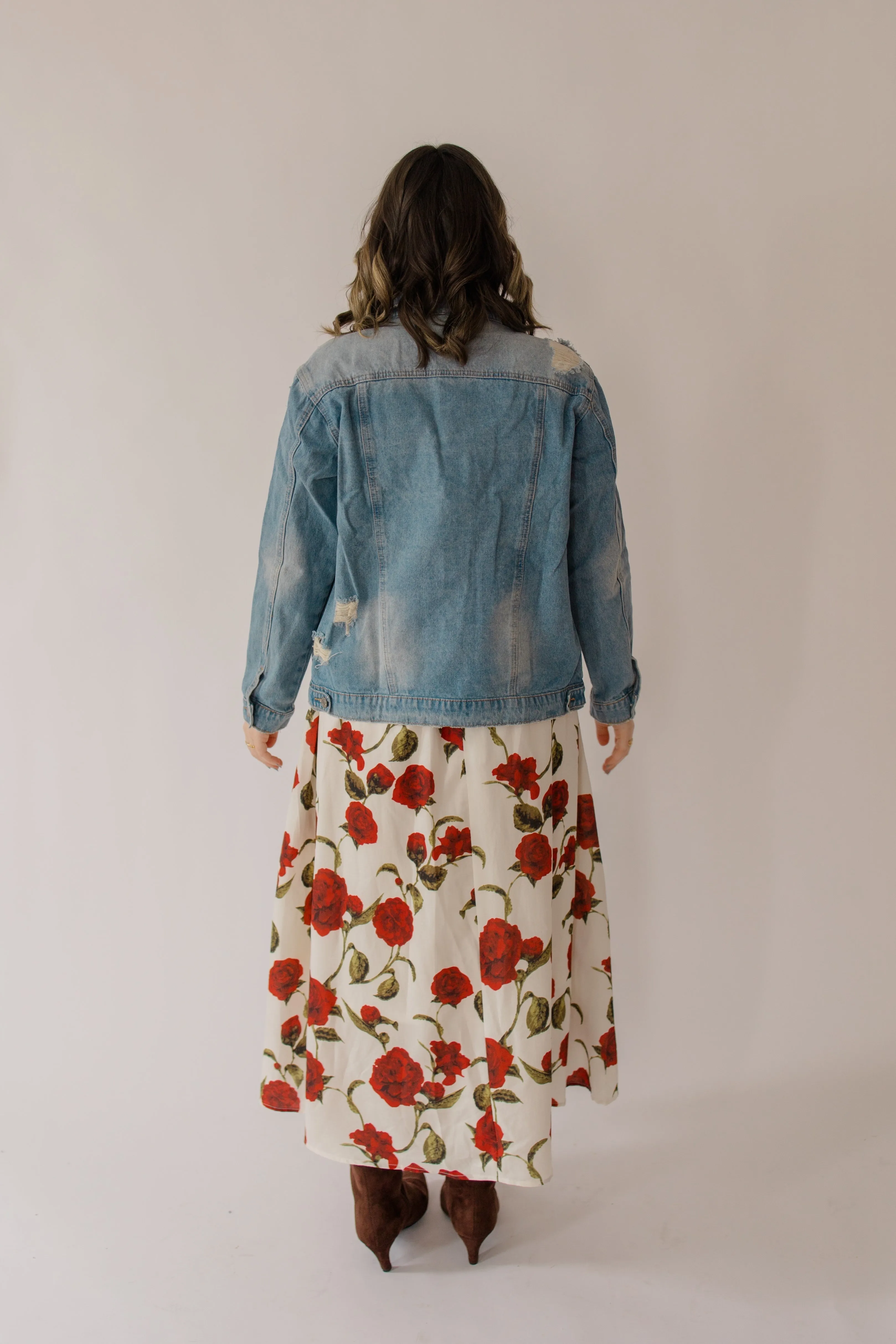 Daily Duty Distressed Denim Jacket