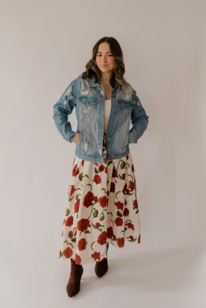 Daily Duty Distressed Denim Jacket