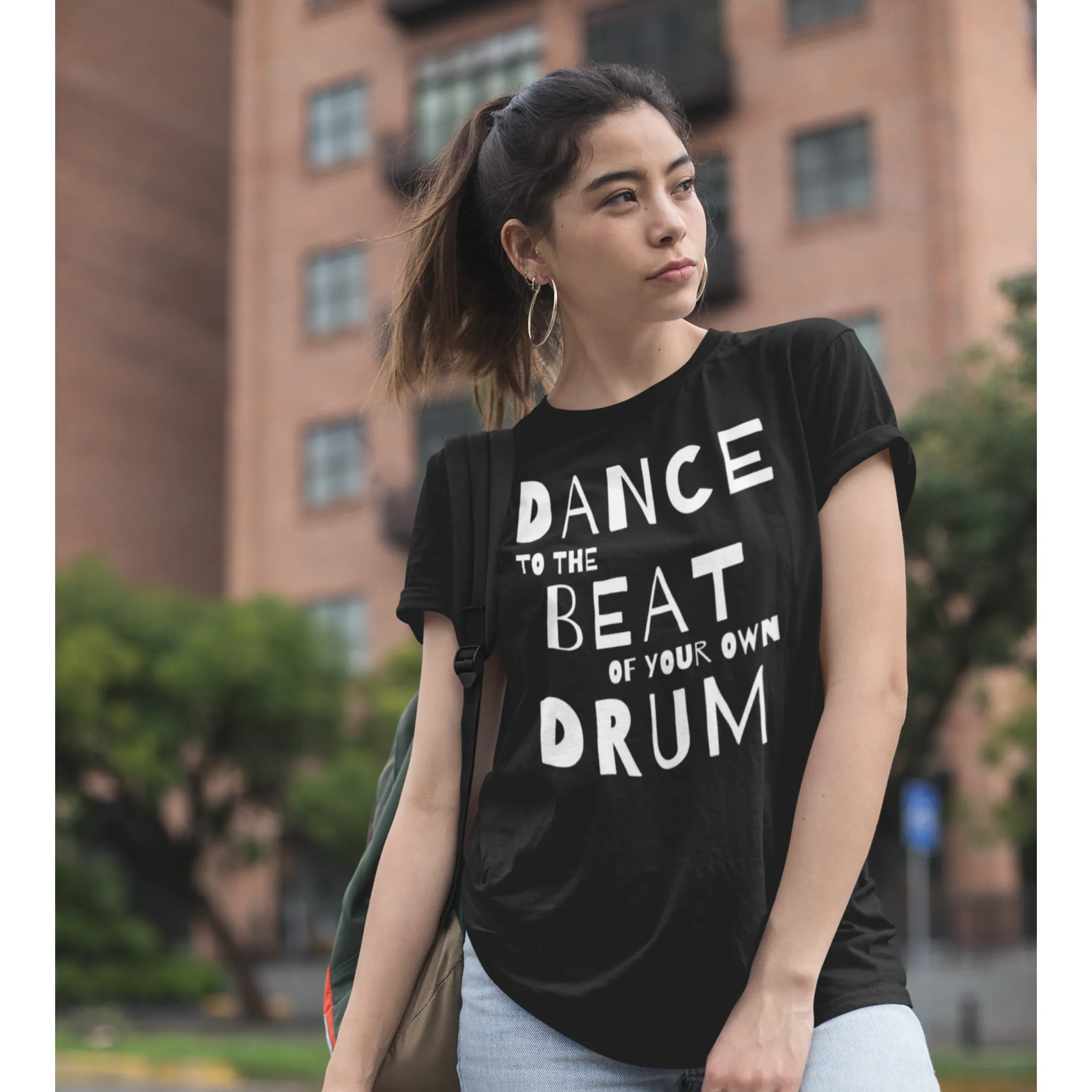 Dance quote tshirt. Dance to the beat of your own drum