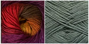 DARK GREY   ORCHID - Embossed Phoenix Scarf KIT