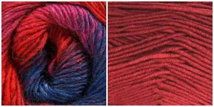 DARK RED  VIOLET FIELDS - Embossed Phoenix Scarf KIT