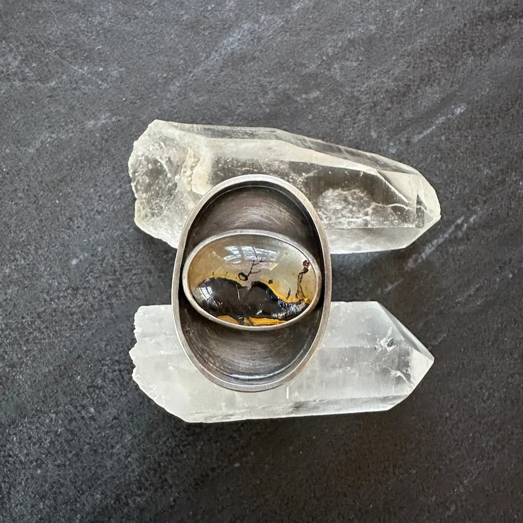 Dendritic Quartz Ring, landscape