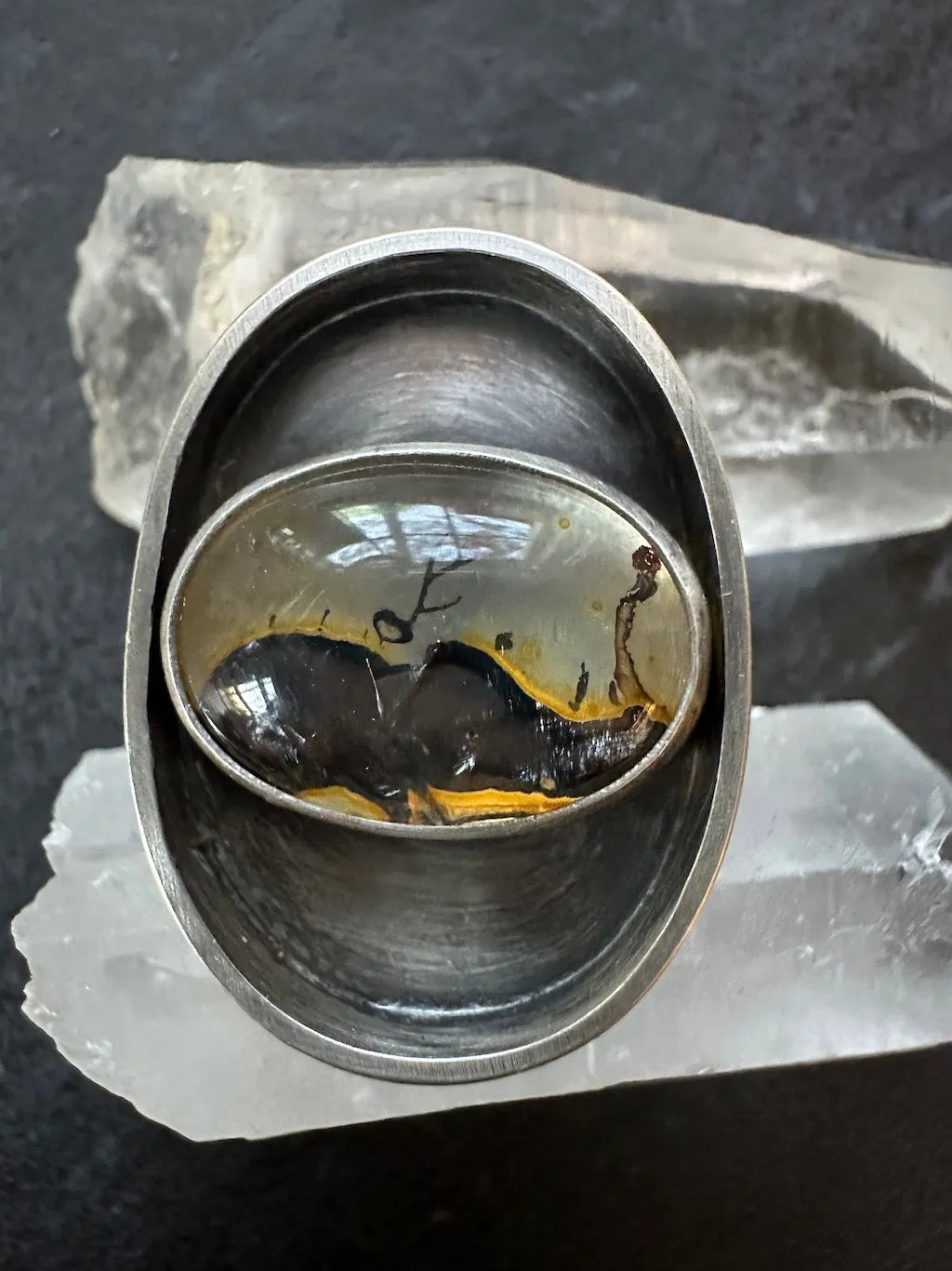Dendritic Quartz Ring, landscape