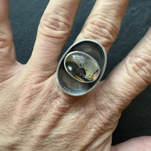 Dendritic Quartz Ring, landscape