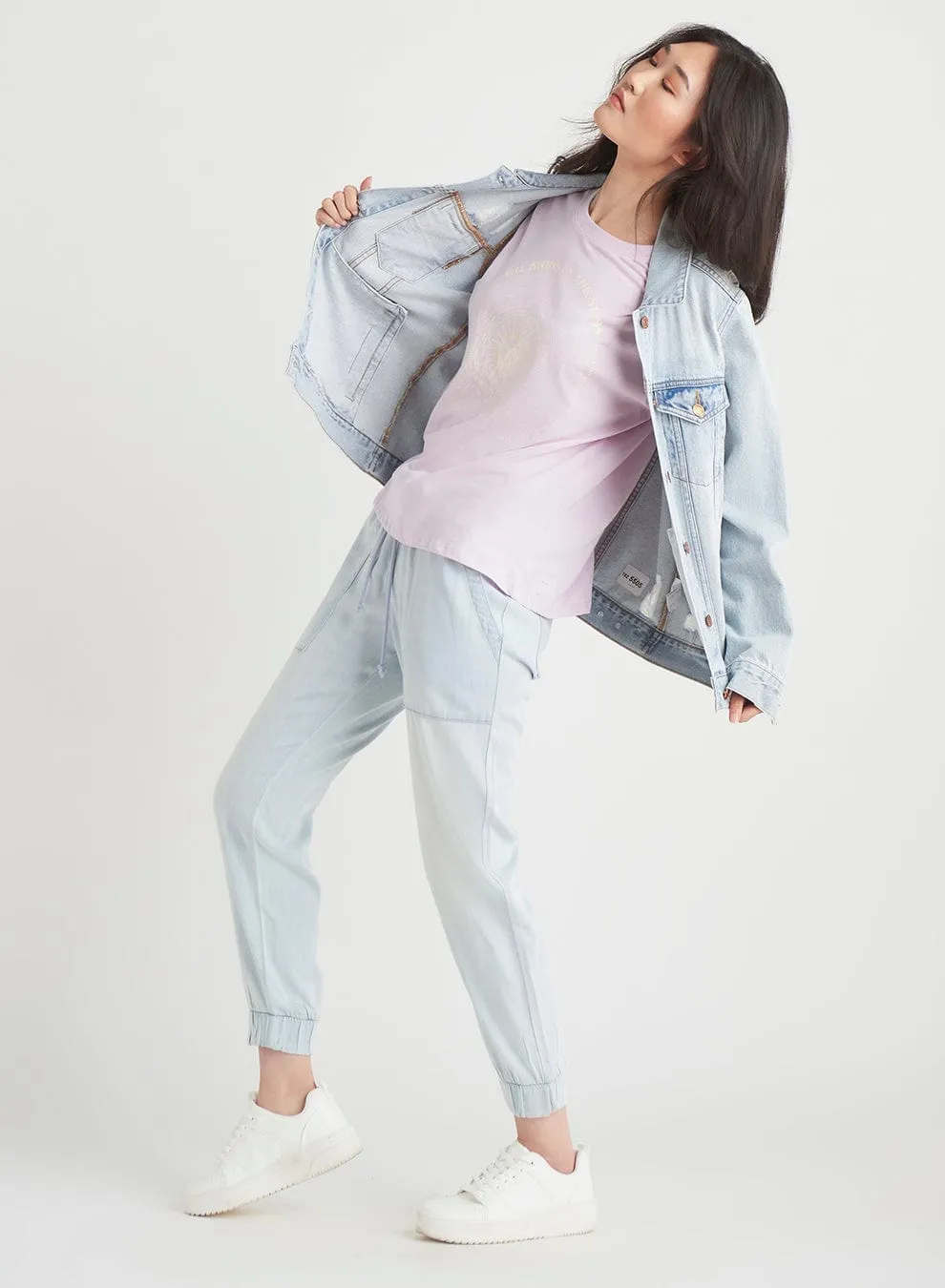 Dex Long Sleeve Oversized Denim Jacket