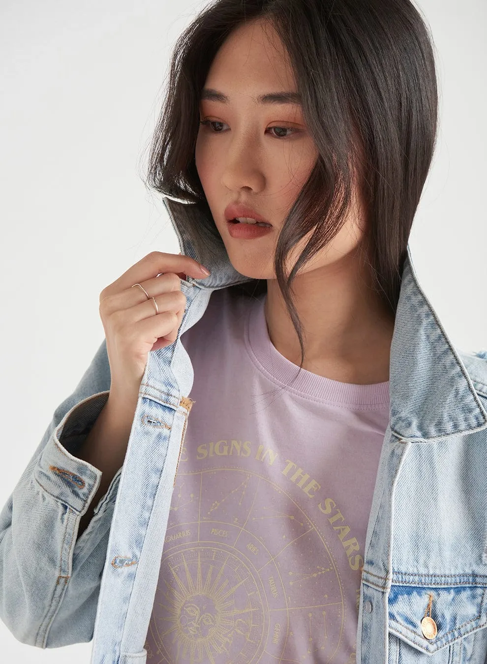 Dex Long Sleeve Oversized Denim Jacket