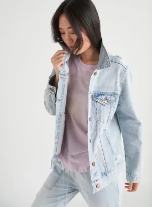 Dex Long Sleeve Oversized Denim Jacket