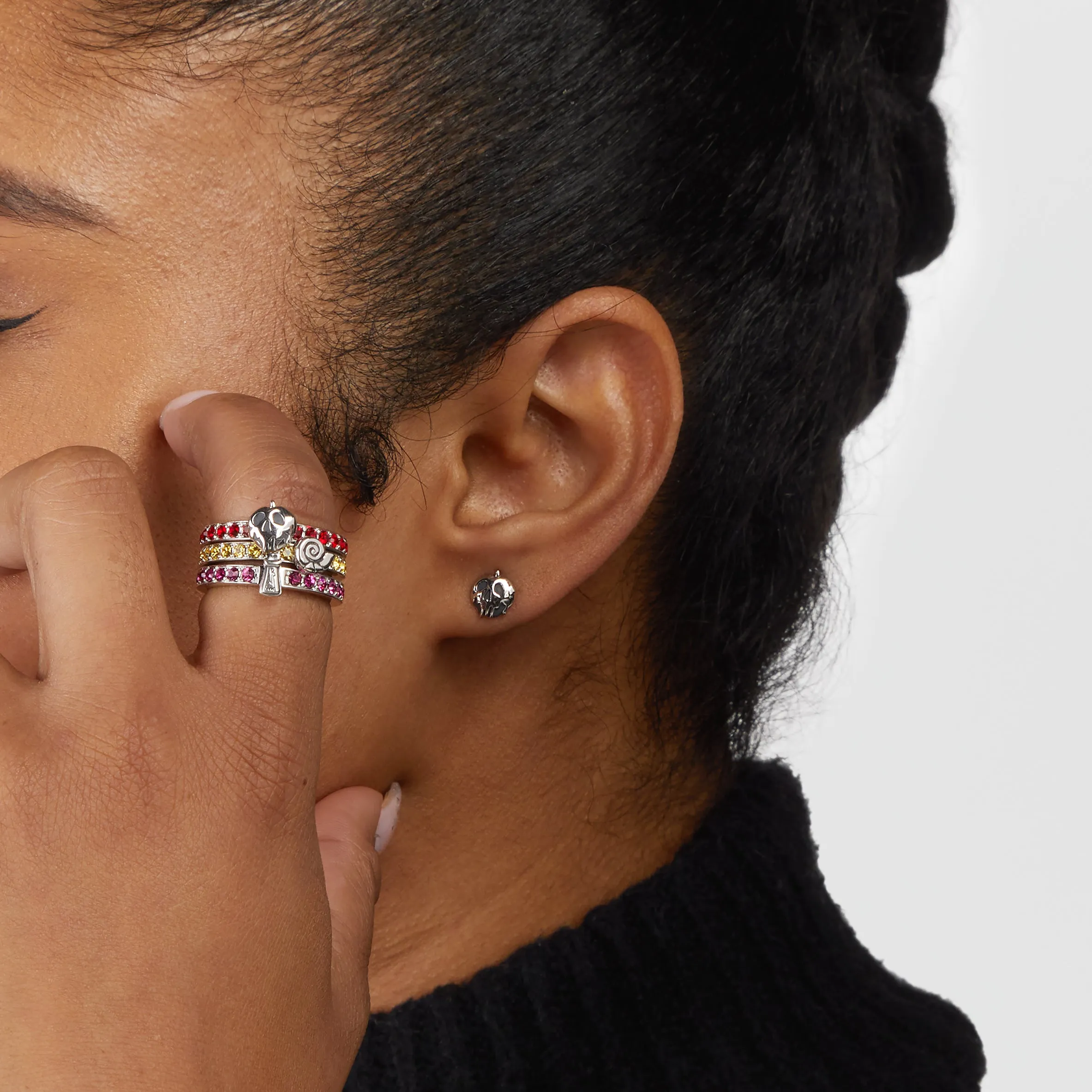 Disney X RockLove DISNEY THE EMPERORS NEW GROOVE Yzma Iconic Villains Stacker Ring
