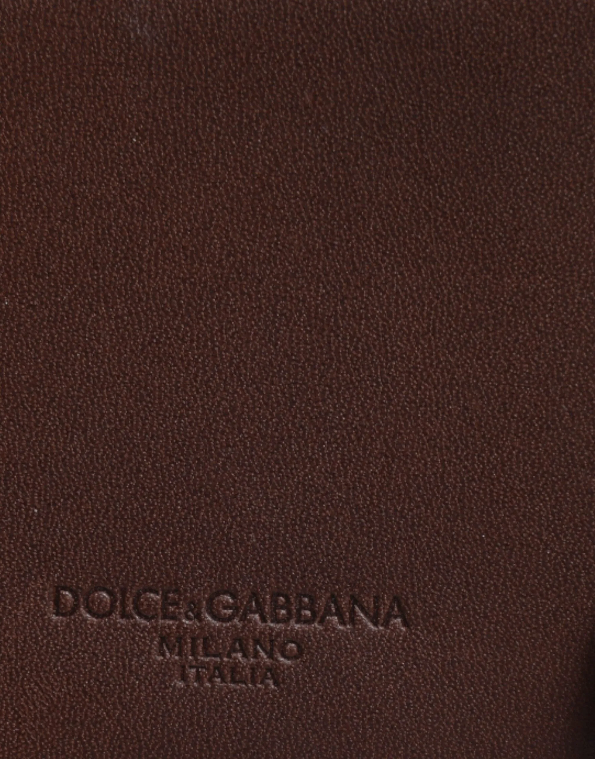 Dolce&Gabbana Women Brown Card Holder 100% Leather Logo Casual Coin Purse Wallet