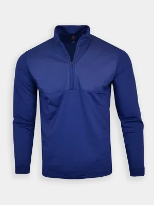 Donald Ross Mens SUPER GOLF Performance Mid Weight 1/4 ZIP Pullover - NAVY