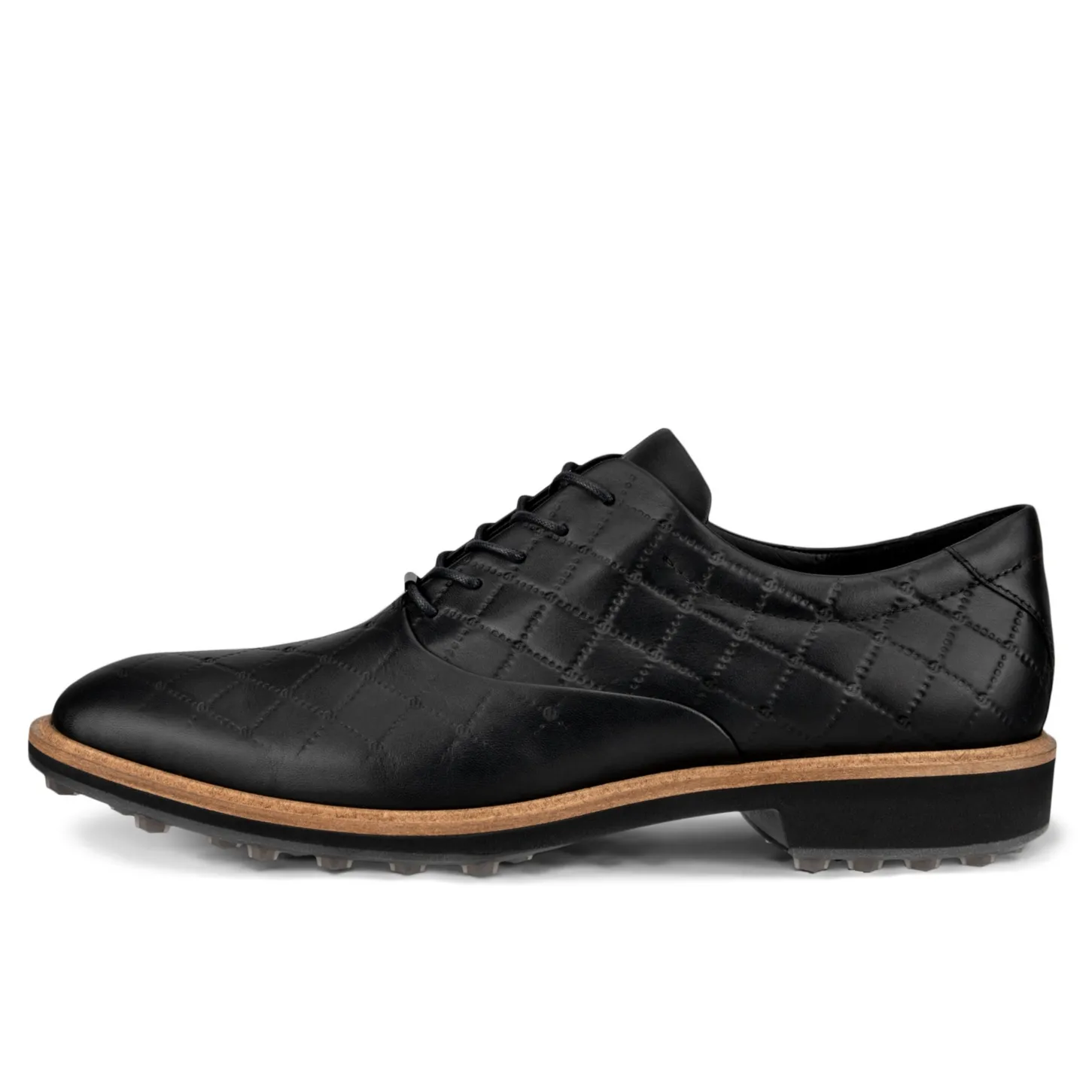 Ecco Men's Golf Classic Hybrid Leather Golf Shoe - BLACK