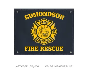 Edmondson Fire Department Fundraising Collection Banner Flag - CDgJZW