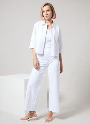 Embroidered Jacket, Avril Tank, & Erin Wide Leg Set