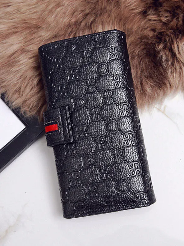 Female Bag Long Section Large Capacity Mobile Phone Bag Multi-card Position Bills Embossed Ladies Wallet