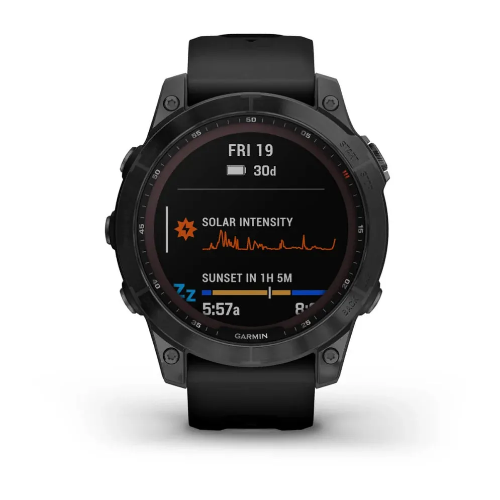 Fenix 7 Sapphire Solar - Black DLC Titanium / Black