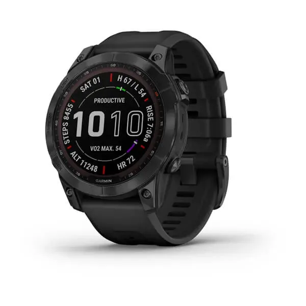 Fenix 7 Sapphire Solar - Black DLC Titanium / Black