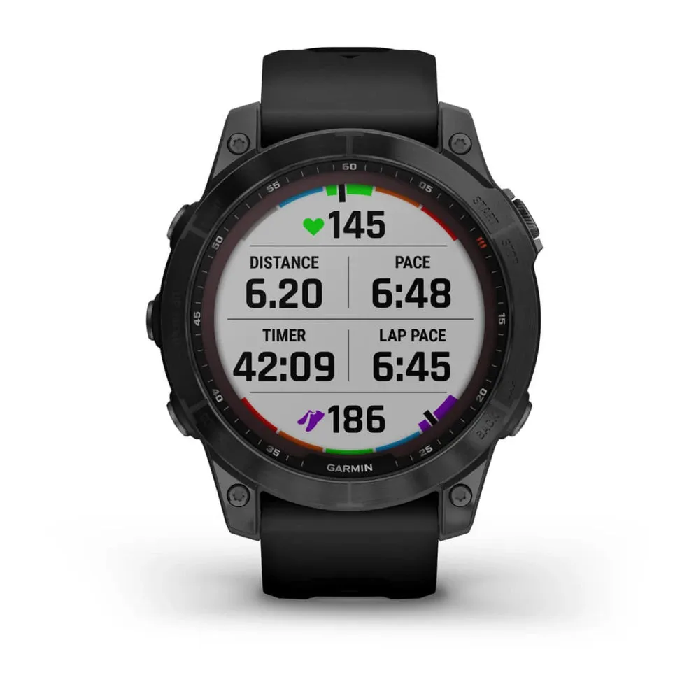 Fenix 7 Sapphire Solar - Black DLC Titanium / Black