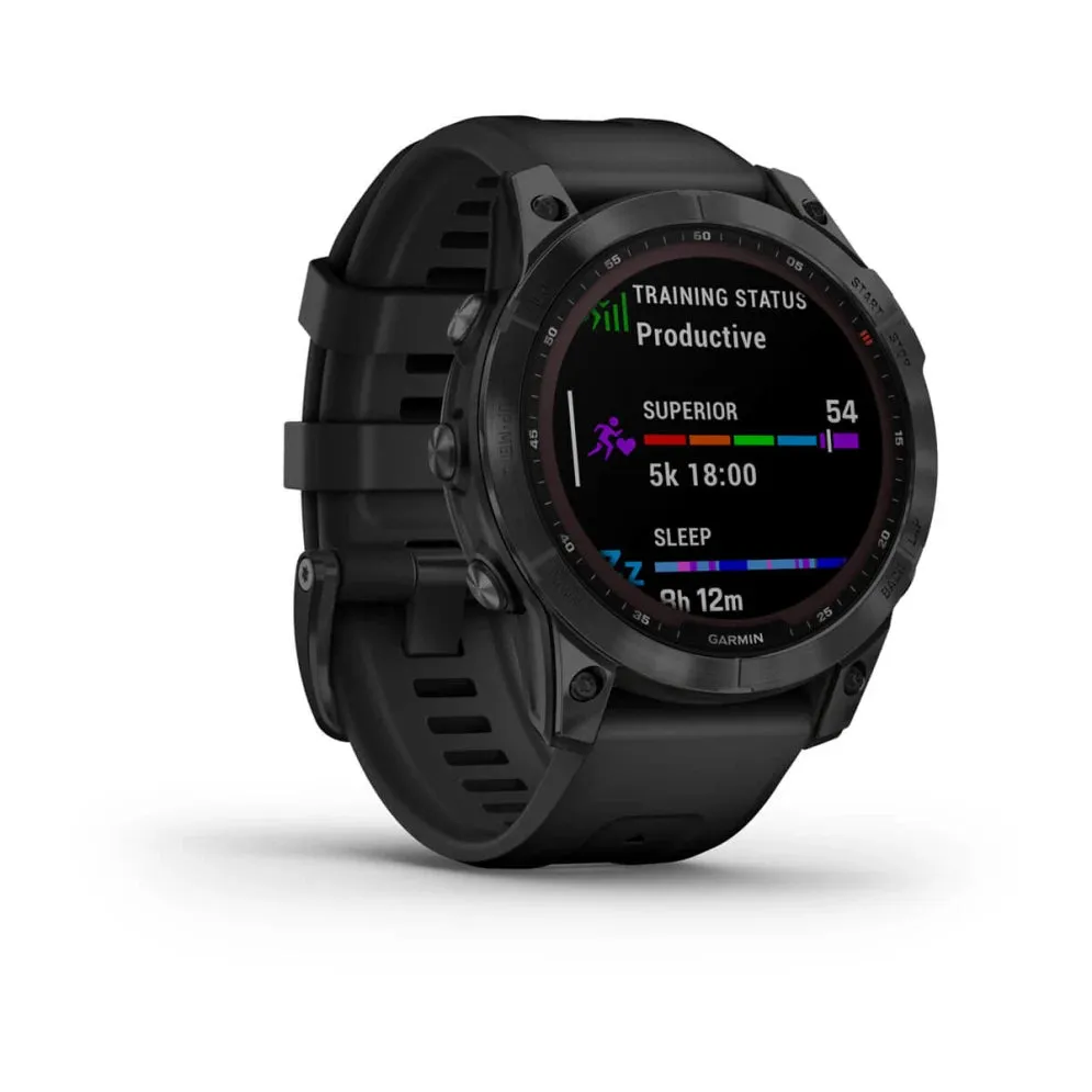 Fenix 7 Sapphire Solar - Black DLC Titanium / Black