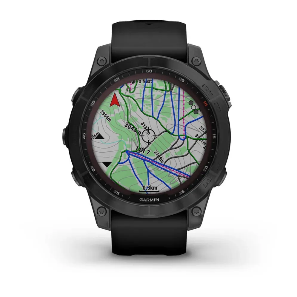 Fenix 7 Sapphire Solar - Black DLC Titanium / Black