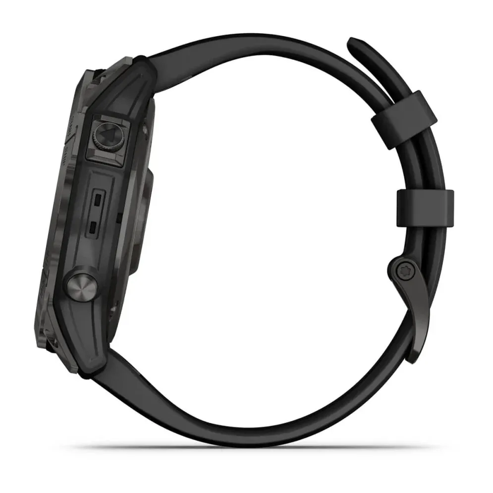 Fenix 7X Sapphire Solar - Carbon Gray DLC Titanium with Black Band