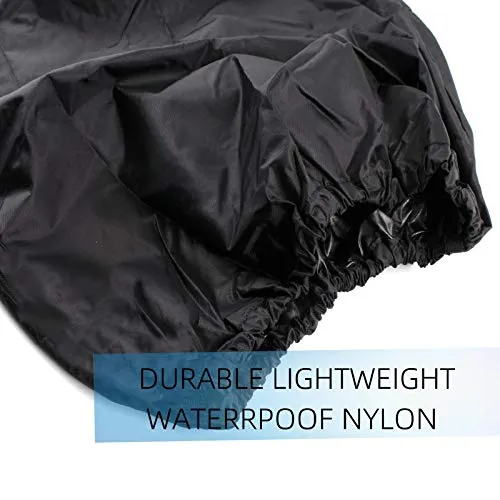 FINGER TEN Golf Bag Rain Hood Cover Pack, Black Rain Cape Umbrella for Golf Cart Bags, Fit Almost All Golfbags (Large Golf Rain Hood Cover)