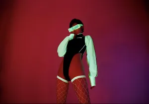 Fluorescence Bold Bodysuit - Sexy Rave & Nightclub Dance Costume