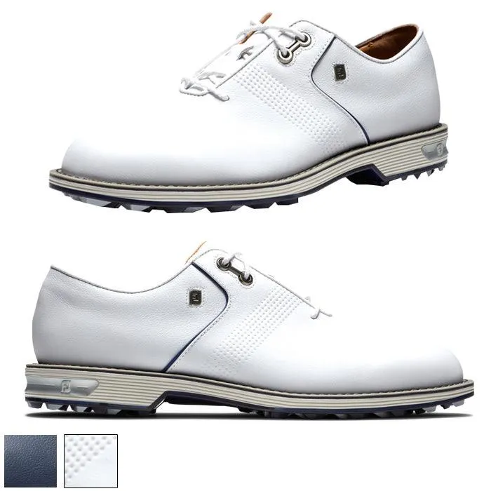 Footjoy Premiere Flint Spikeless Laced Series Shoes 9.0 Black/Black/Orange (53916) M