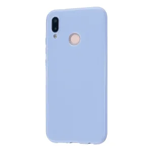 For HUAWEI P20/P20 Lite/P20 Pro Cellphone Case Simple Profile Soft TPU Phone Case Anti-Slip Smartphone Cover Taro purple